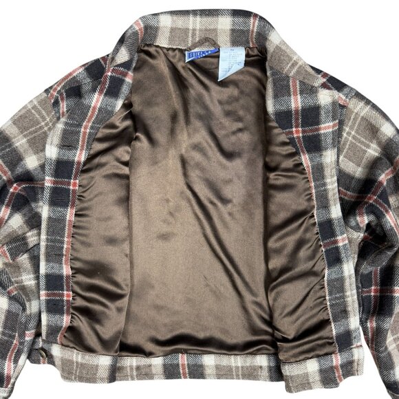 STUNNING Vintage EUC Cropped Lined‎ Wool Tartan Plaid Jacket | Size PM - Picture 2 of 10